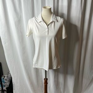Adidas White Performance Polo Shirt | Women’s Size M